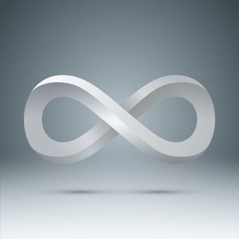 3d Infinity - realistic icon. vector