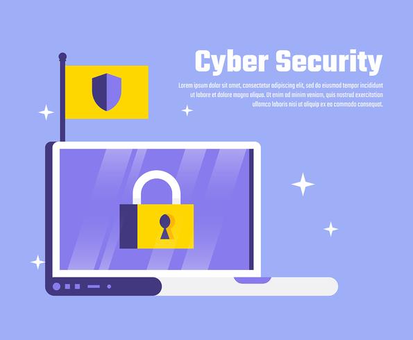 Cyber Security Illustration vector