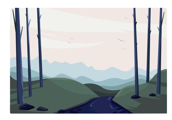 Vector paisaje ilustración