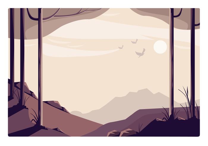 Vector paisaje ilustración