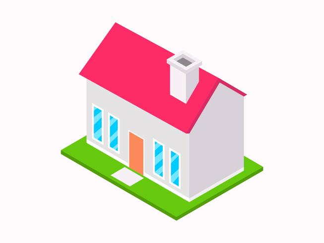 Amazing Isometric House	 vector