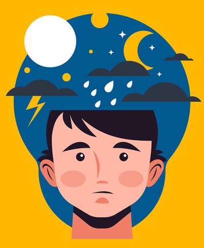 Ilustración de salud mental vector