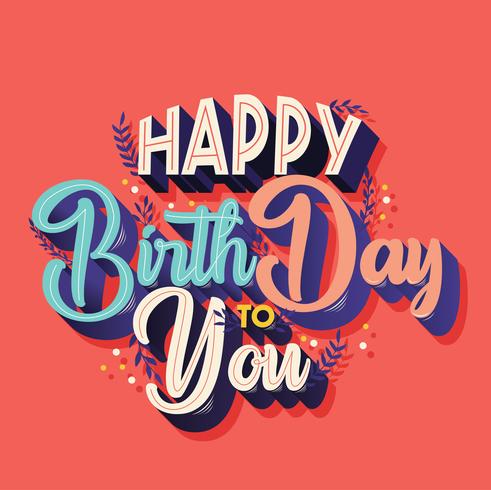 Happy Birthday Vector Design 517713 Vector Art at Vecteezy