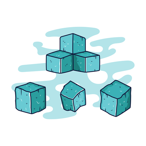 Vector de cubo de hielo