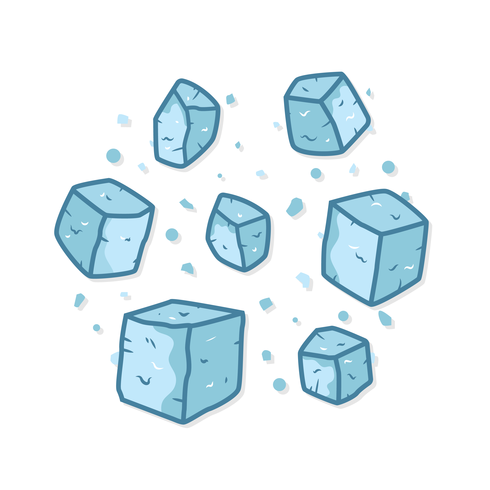 Vector de imágenes prediseñadas de cubo de hielo