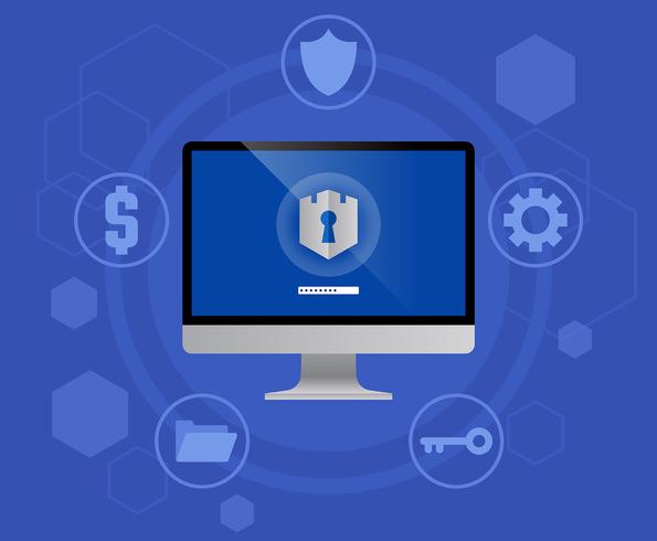 Cyber Security Illustration vector