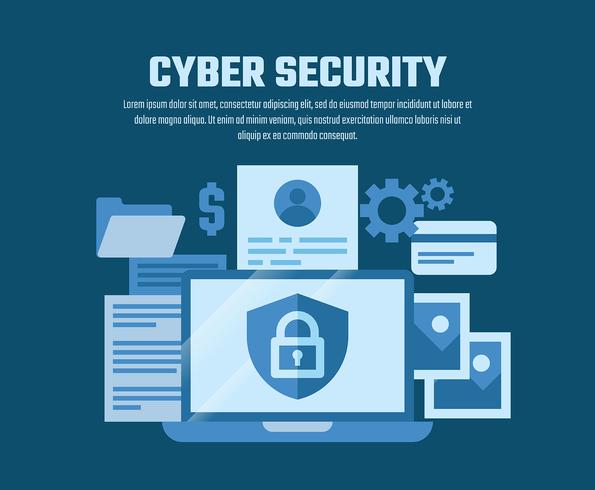 Cyber Security Illustration vector