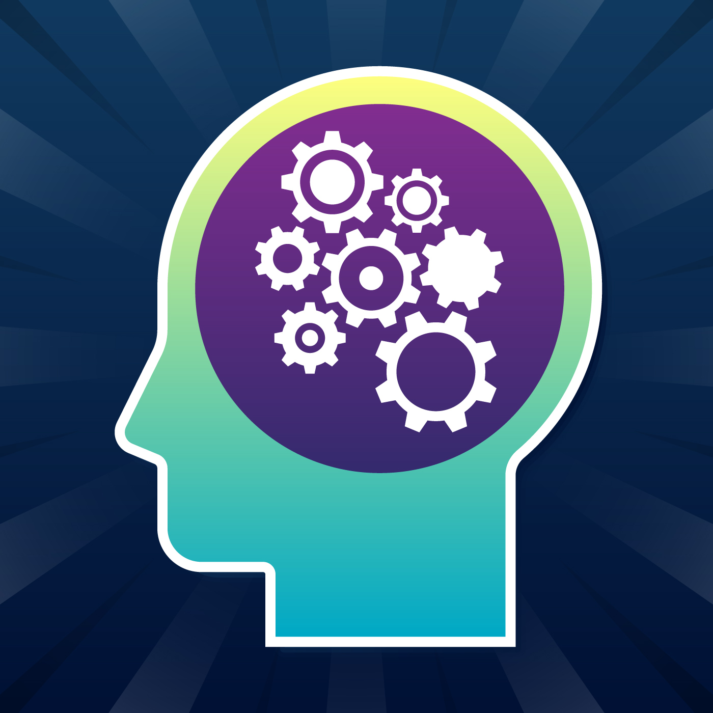 Head With Gears 517827 Vector Art at Vecteezy