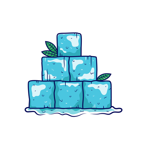 Vector de imágenes prediseñadas de cubo de hielo