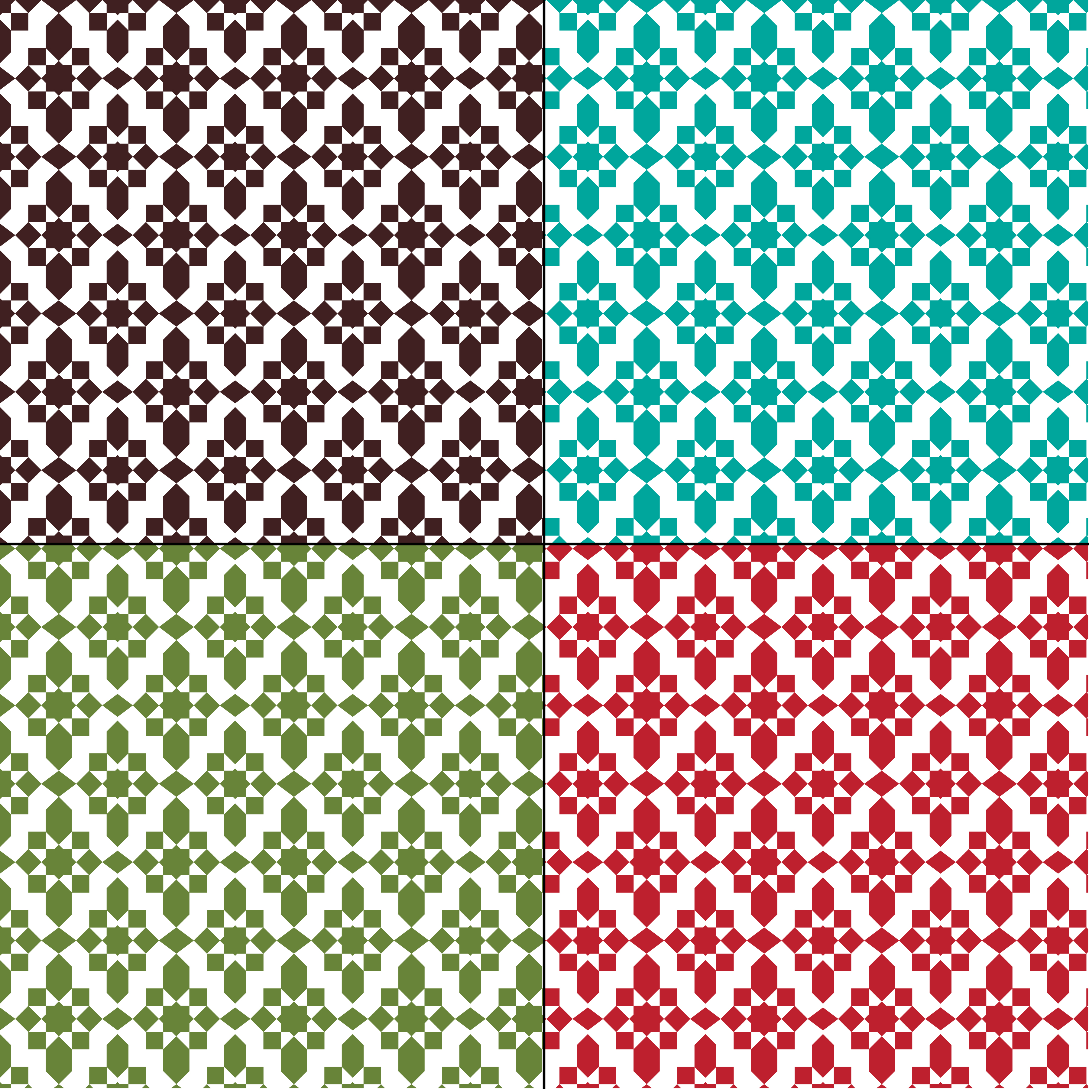 seamless Moroccan geometric patterns 518186 Vector Art at Vecteezy