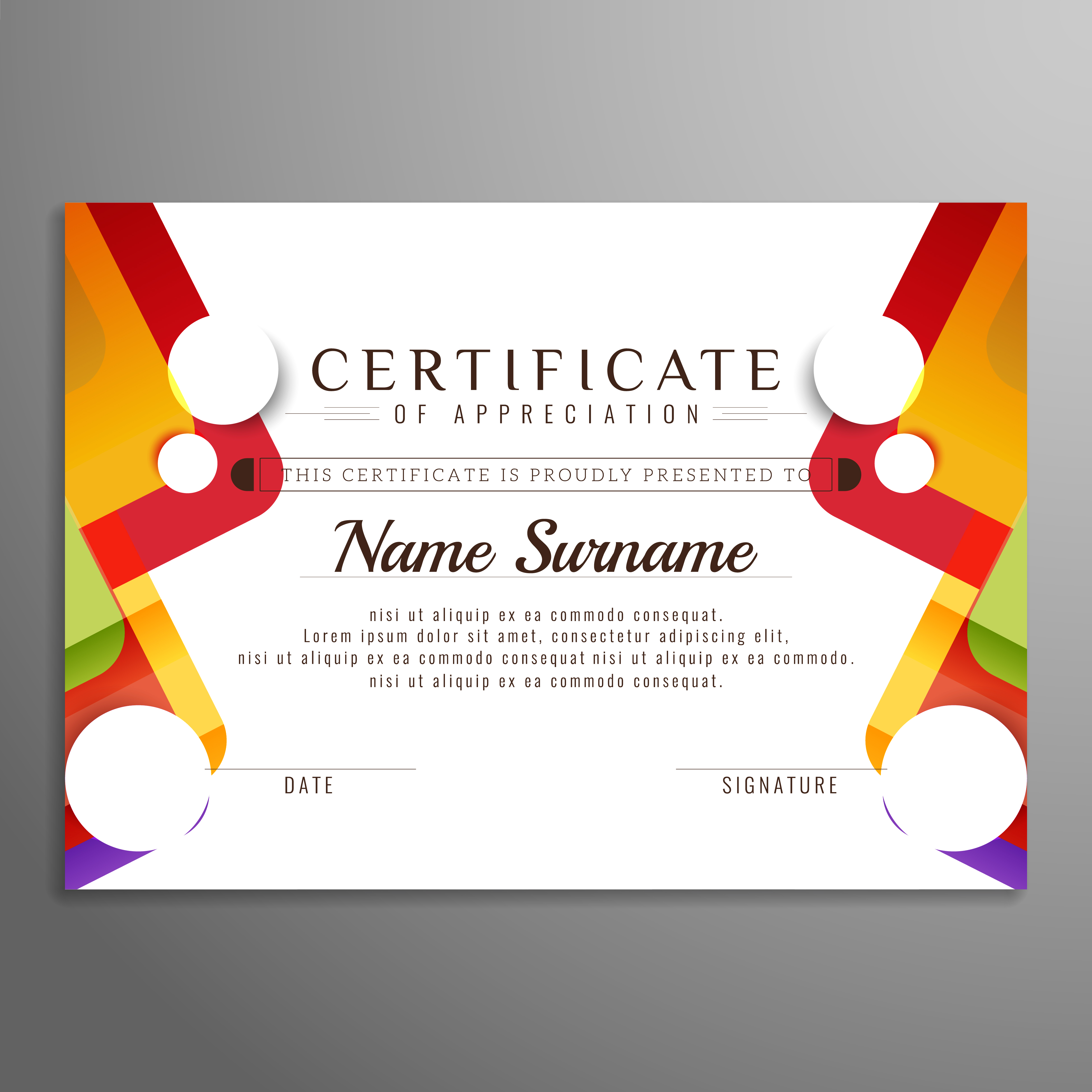 Certificate Background Design For Kids