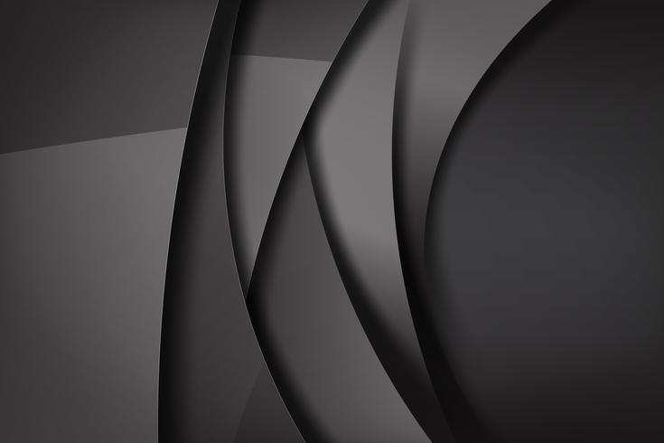 Abstract background dark and black overlaps 006 vector