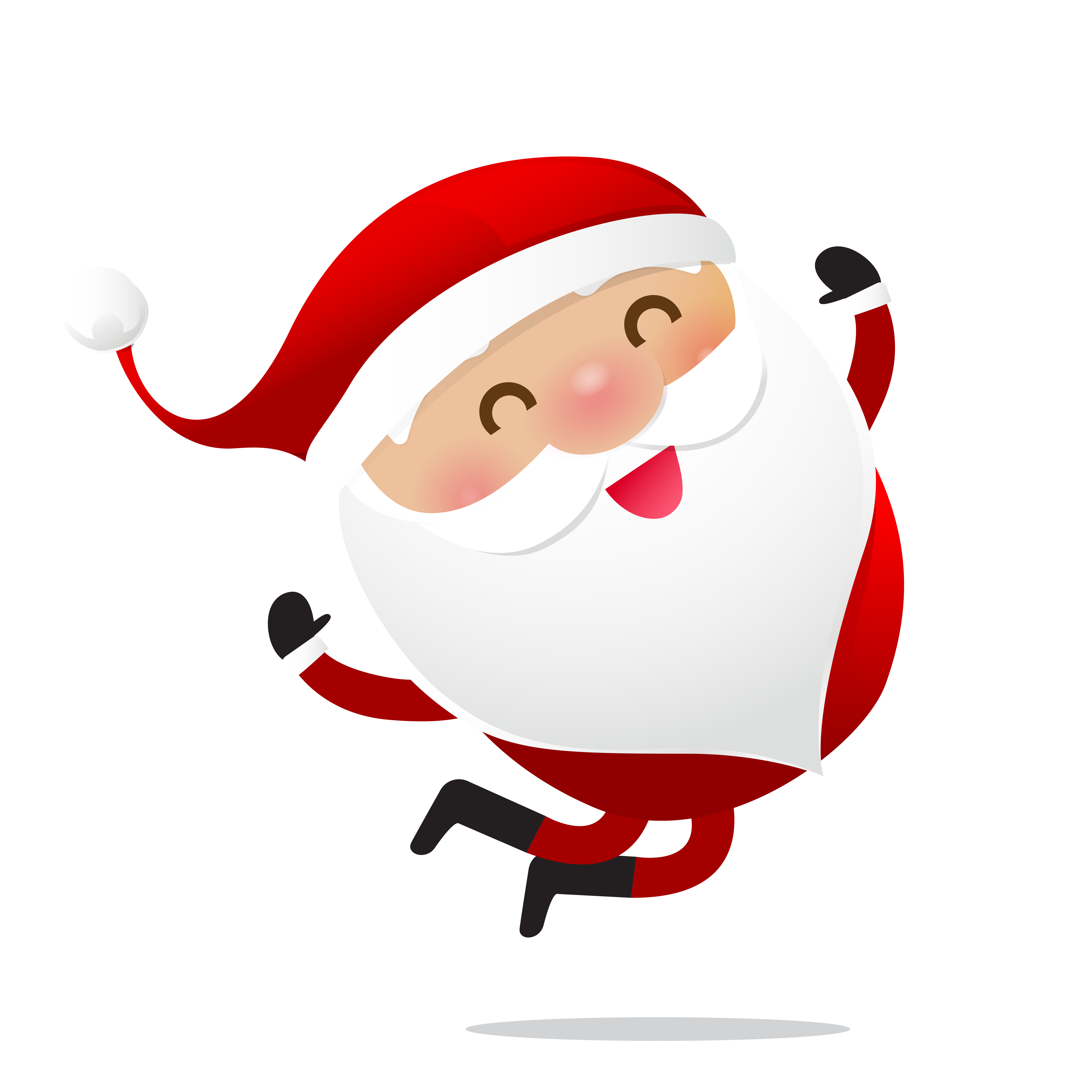 Dibujos animados feliz navidad santa claus personaje 016