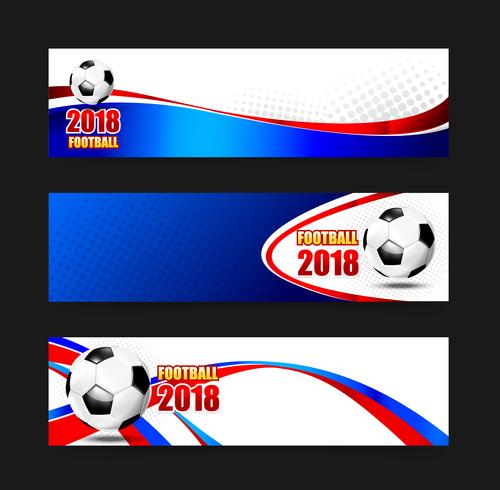 Soccer Football 2018 Web banner 002 vector