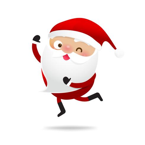 Happy Christmas character Santa claus cartoon 007 vector