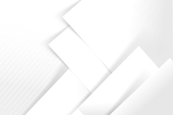 Abstract white and grey background basic geometry overlaps with shadow vector illustration 006