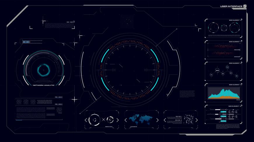 HUD GUI Interface 002 vector