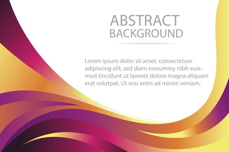 Colorful Abstract Violet And Orange Wave Background Banner And