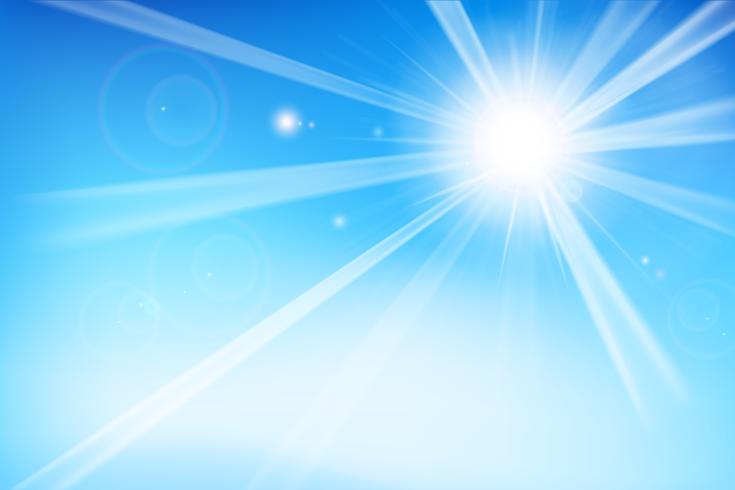 Abstract blue background with sunlight 001 vector