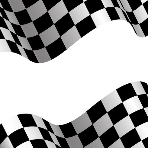 Checkered flag and white blank space design race sport background vector illustration.