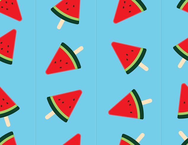 Slice watermelon seamless background. vector