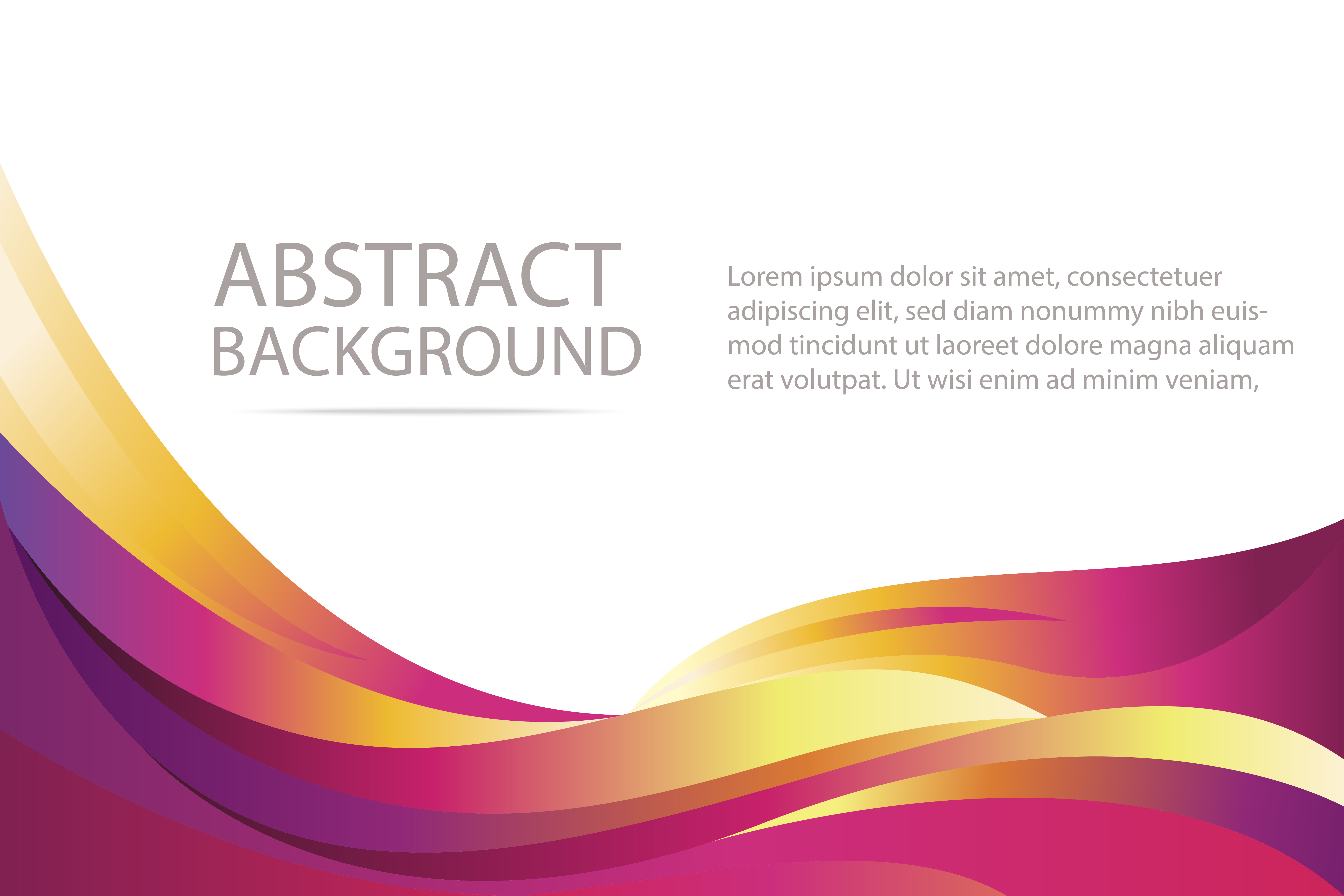 colorful abstract violet and orange wave background banner 