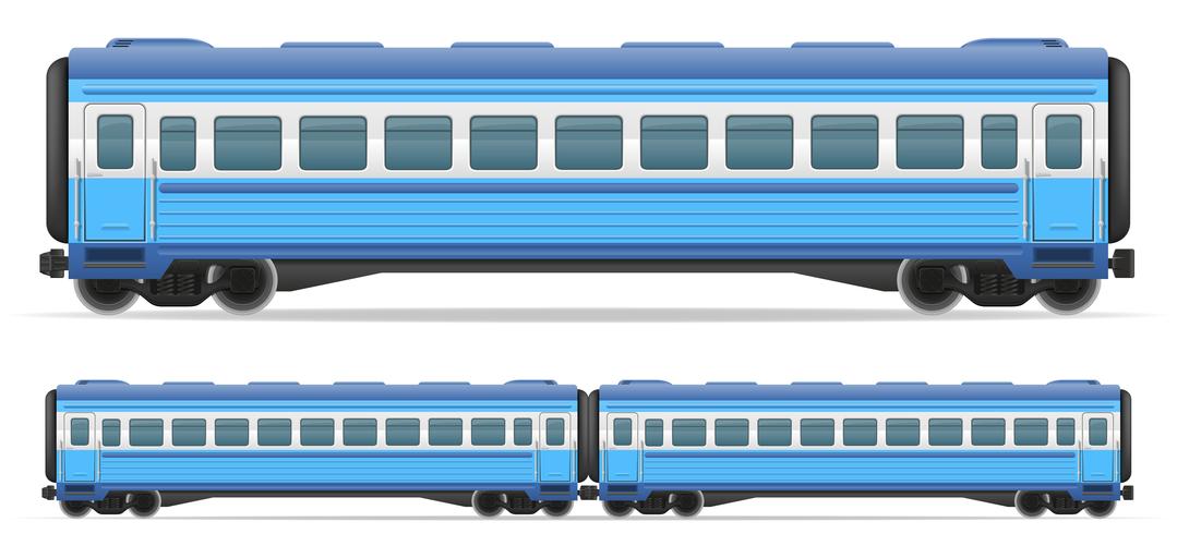 railway carriage train vector illustration