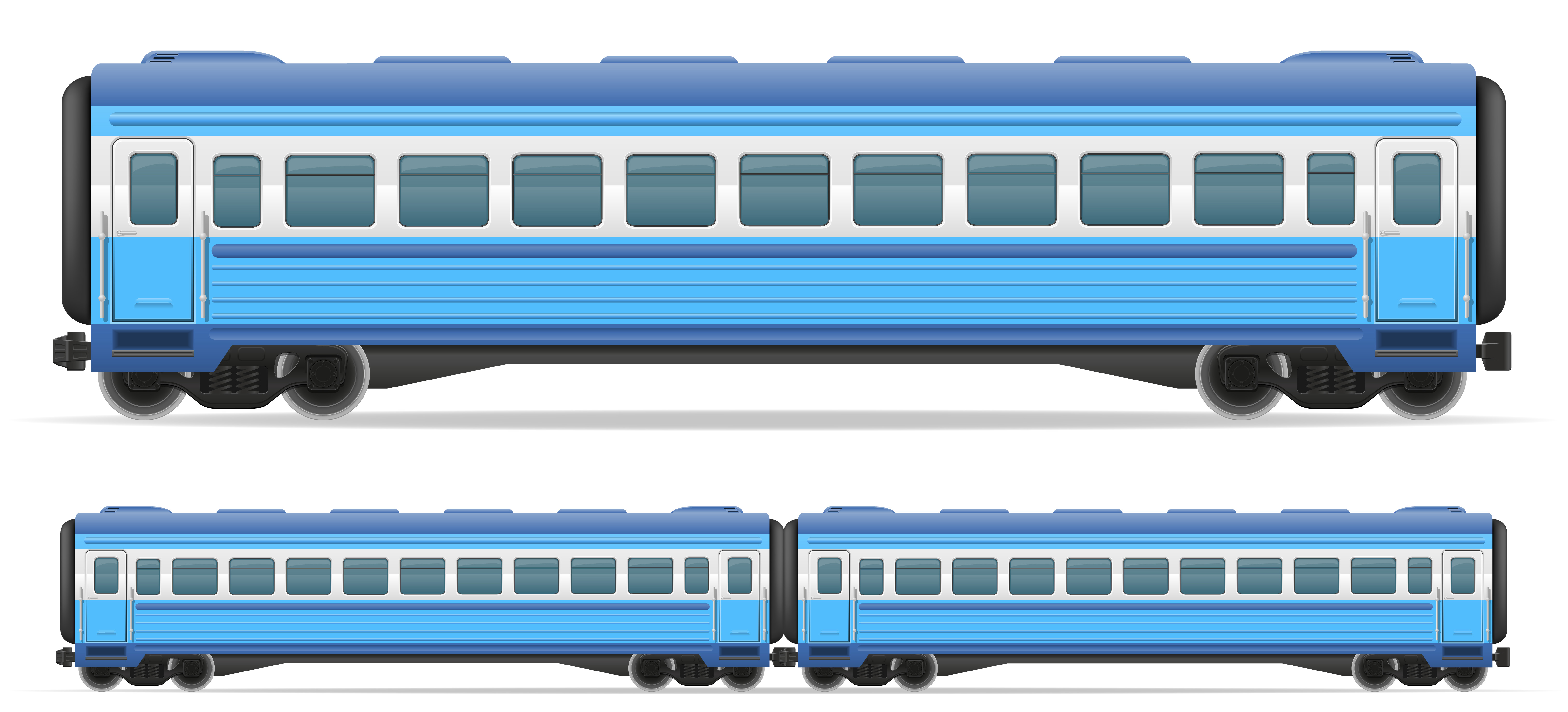 Railway Carriage Train Vector Illustration 518856 Vector Art At Vecteezy