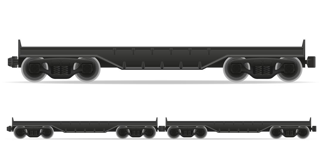 Ilustración de vector de tren vagón de tren