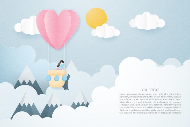 Creative love invitation card Valentine's day concept.  vector