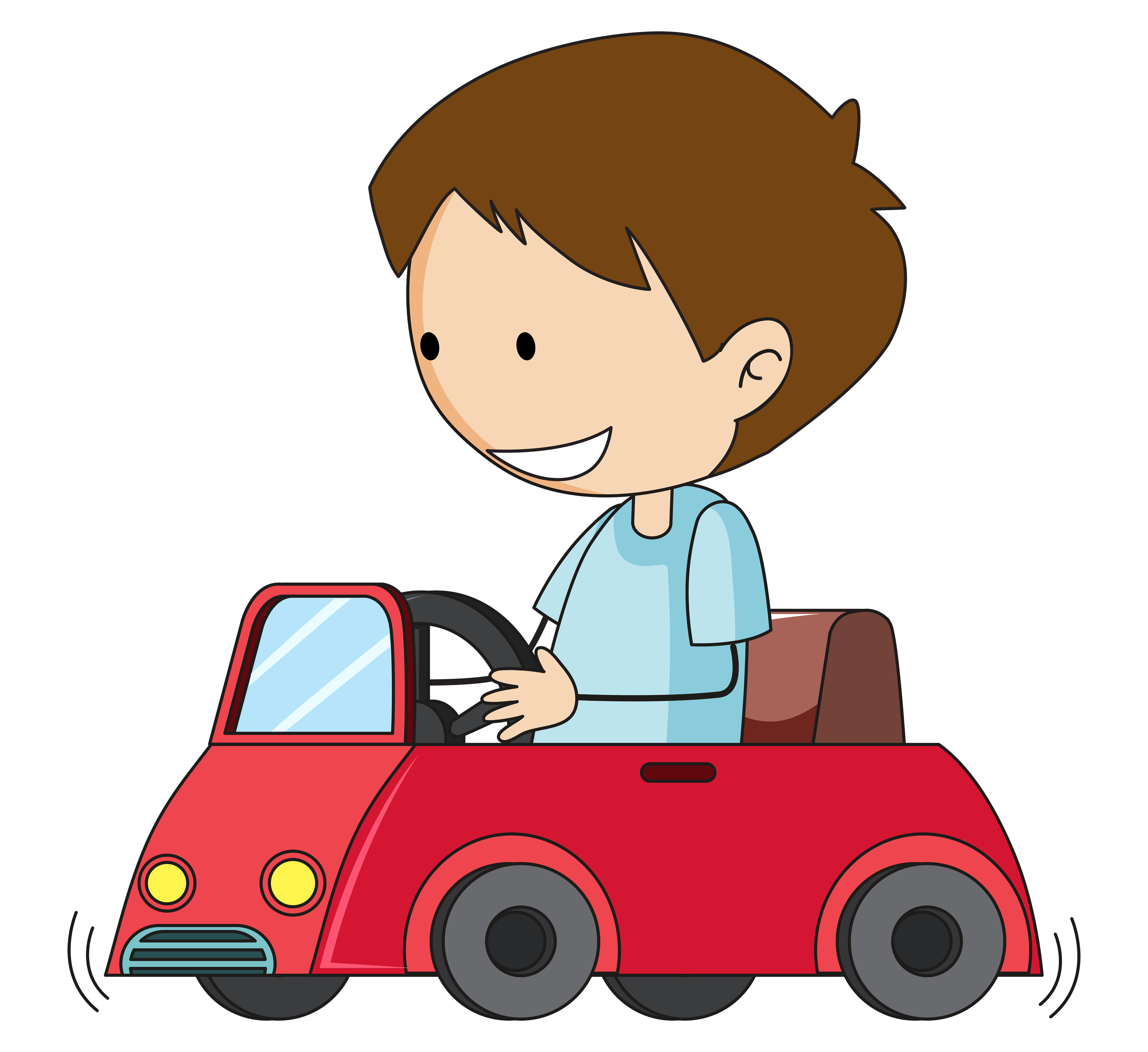 Doodle Boy Drive Toy Car 519134 Vector Art At Vecteezy