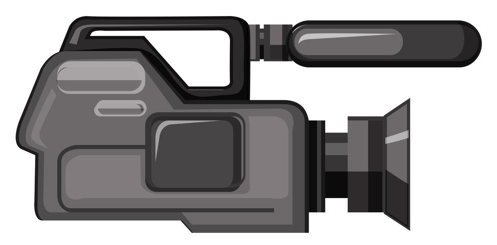 A professional video camera vector