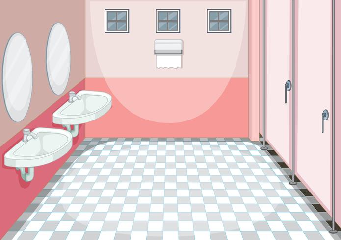 Un fondo de baño limpio. vector