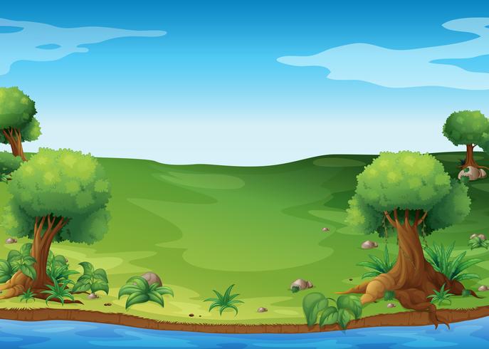 A view of the hills vector