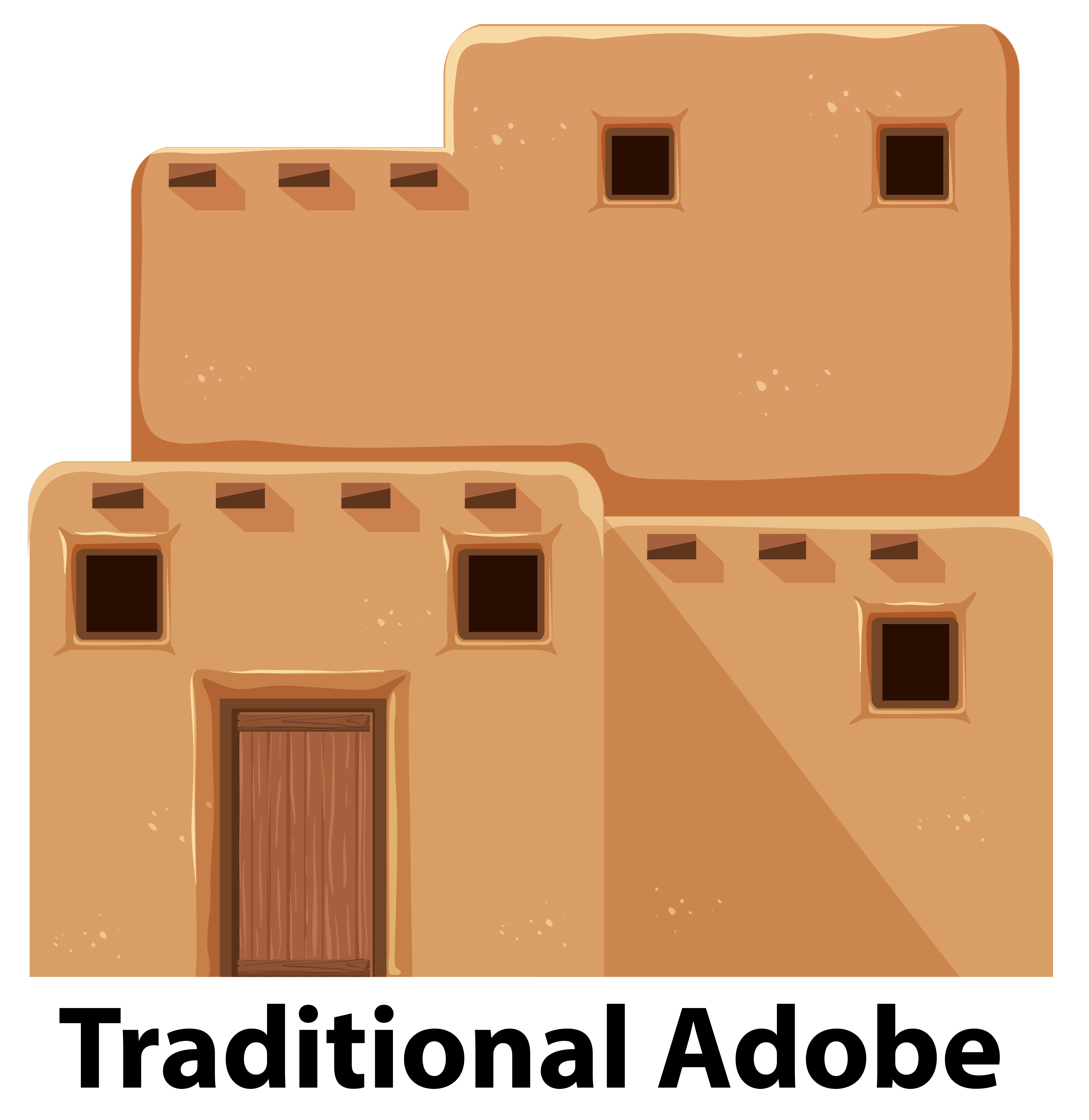 Download A traditional adobe house 519577 - Download Free Vectors ...
