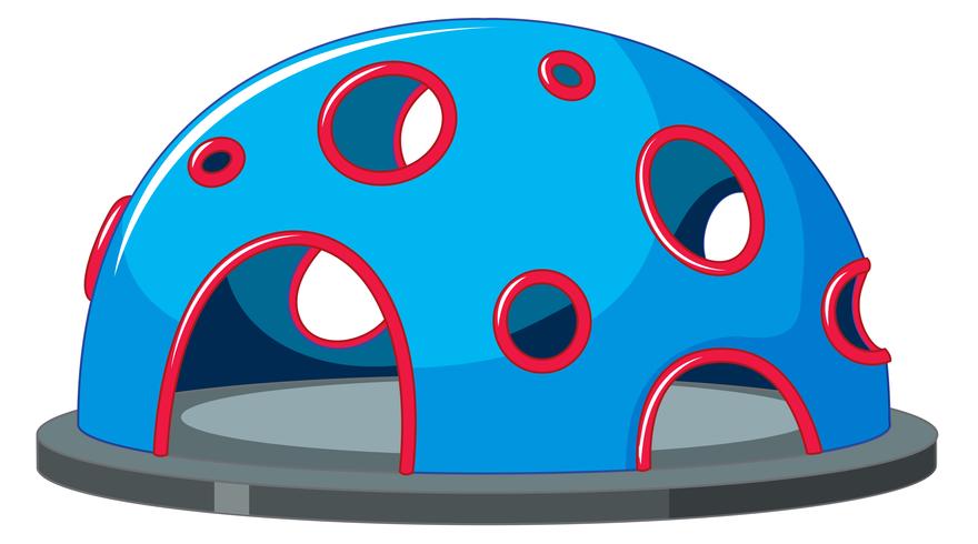 A climbing dome on white background vector