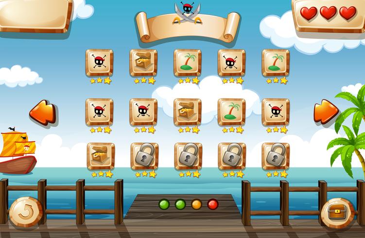 Pirate game vector
