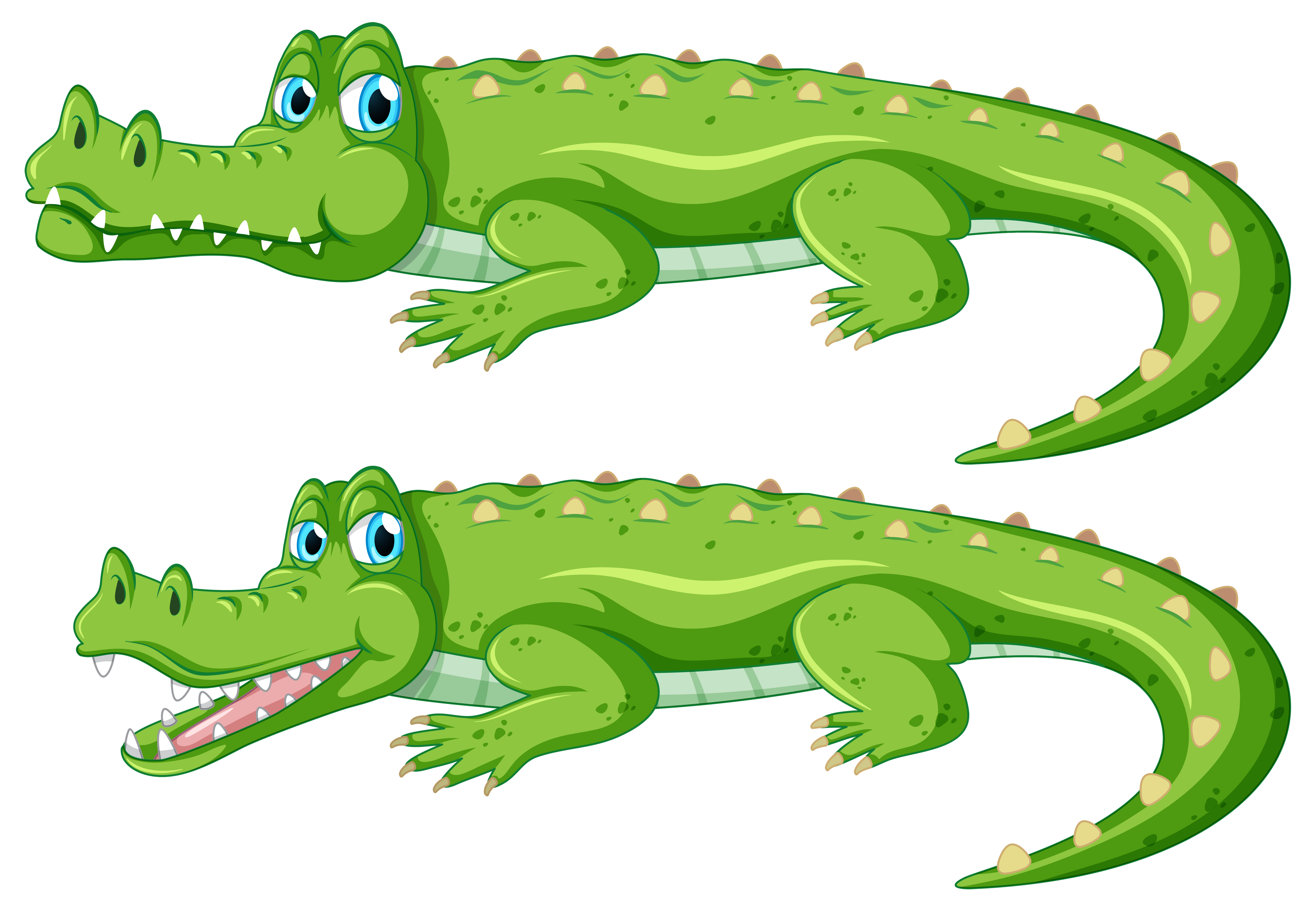 Set of crocodile character 520010 - Download Free Vectors, Clipart