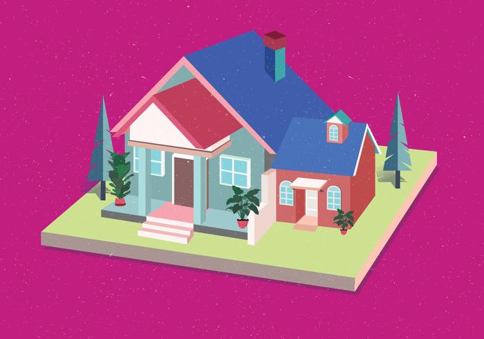 Isometric House Vector