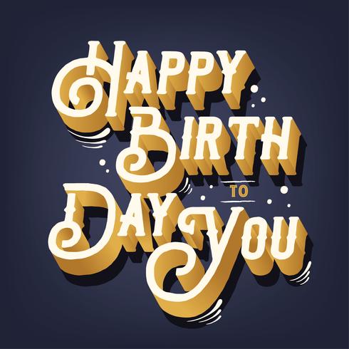 Happy Birtday Vector Design