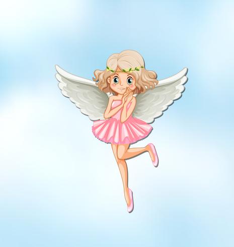 Beautiful angel with wings in the sky 520060 Vector Art at Vecteezy