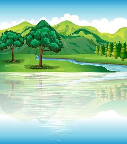 Our natural land and water resources vector