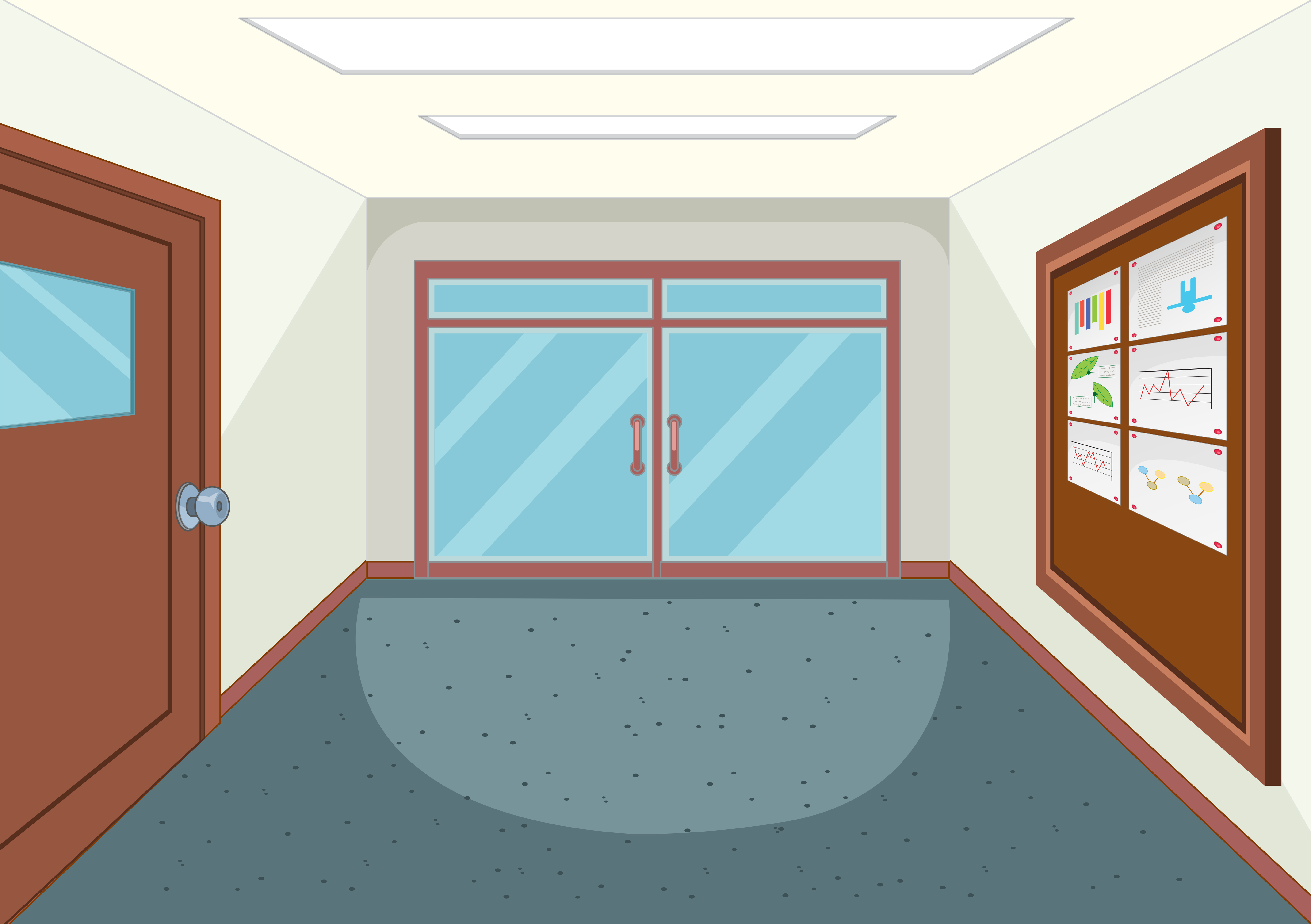 An empty school hallway 520267 Vector Art at Vecteezy