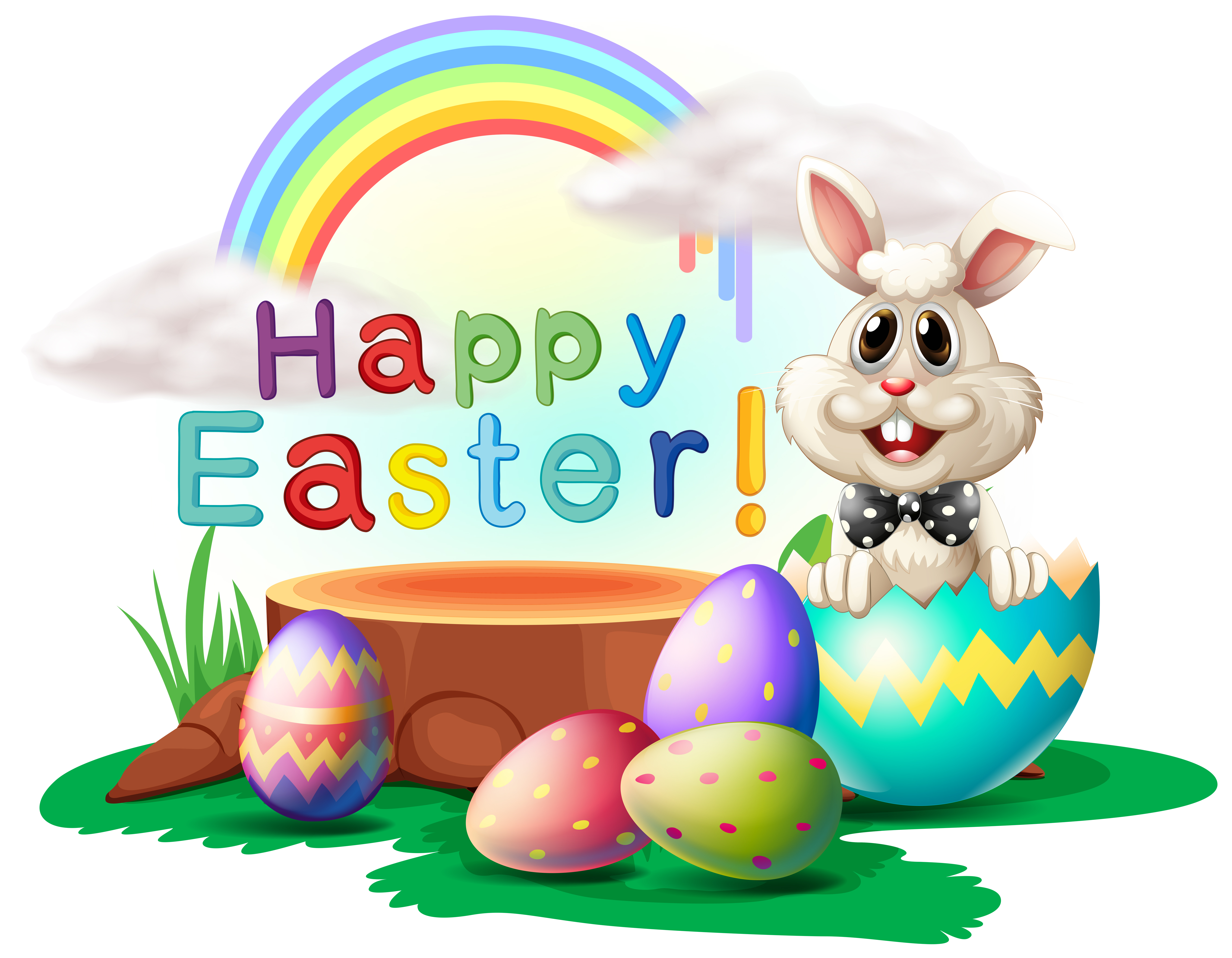 A Happy Easter Greeting 520524 Download Free Vectors Clipart.