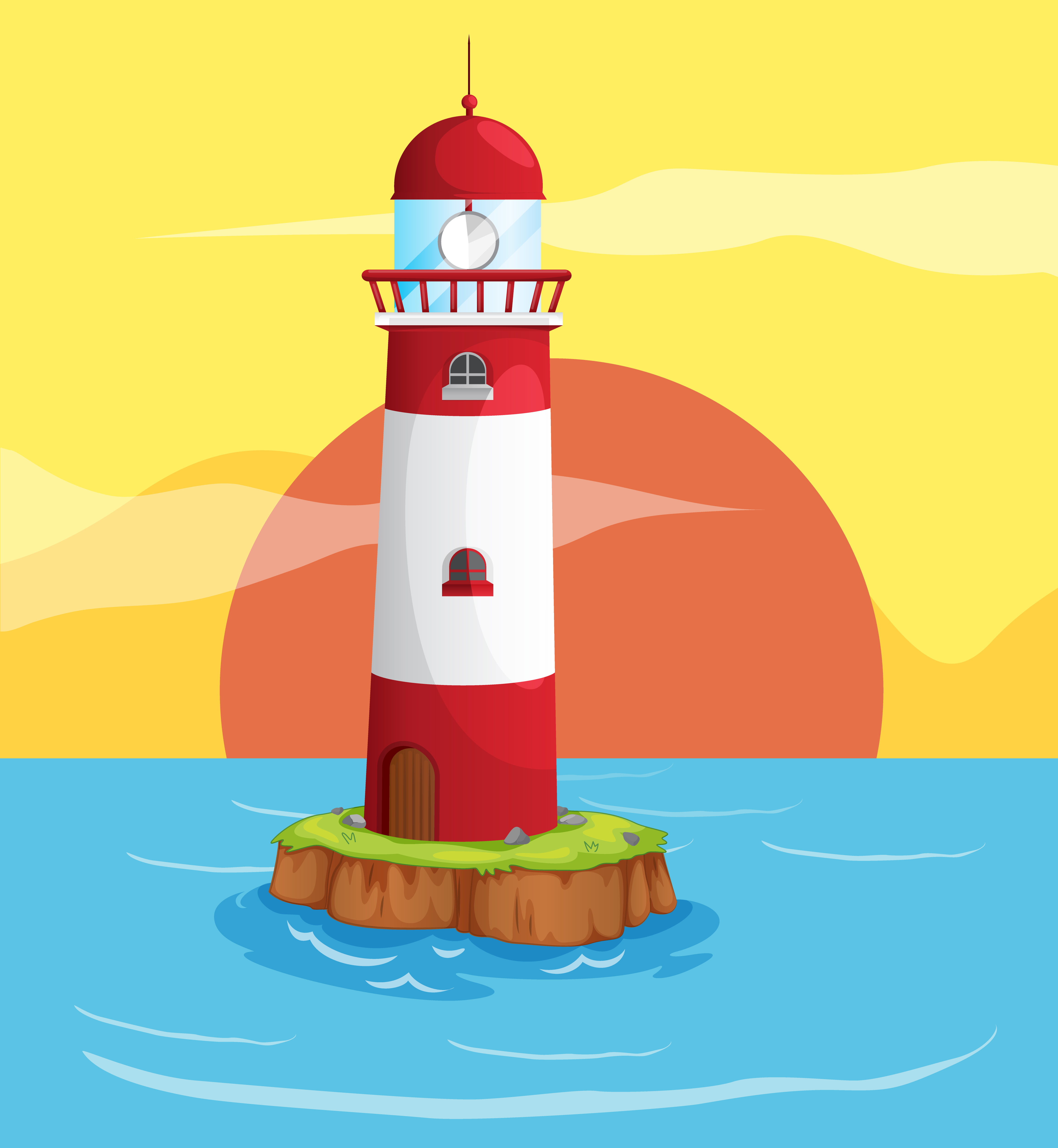 light house 520575 Vector Art at Vecteezy