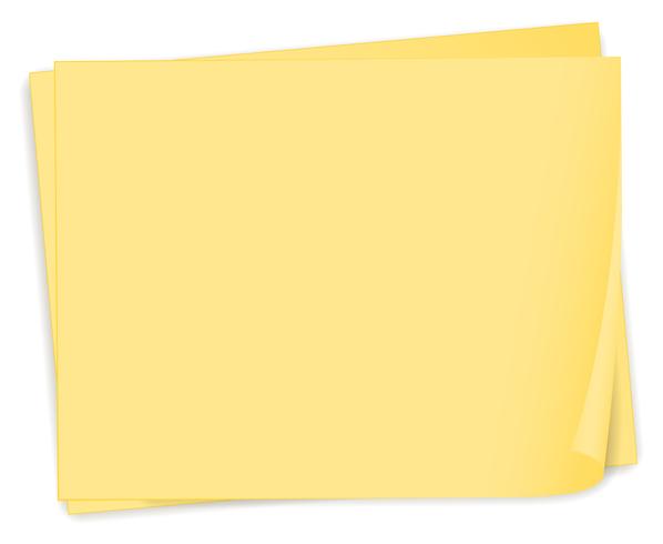An empty yellow paper template 520814 Vector Art at Vecteezy