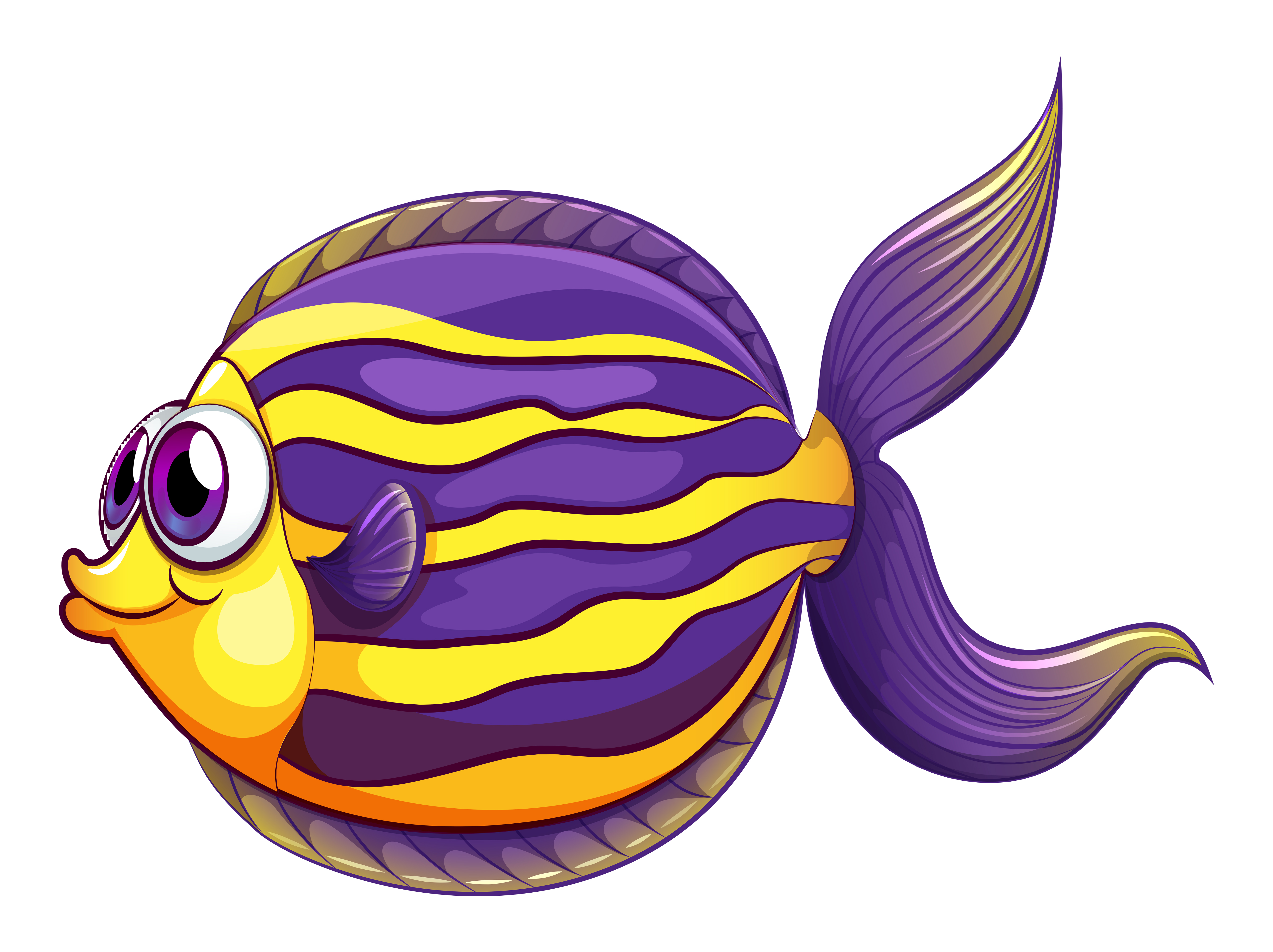A colorful round fish 520891 Vector Art at Vecteezy
