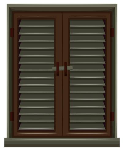 Window painted in brown color vector