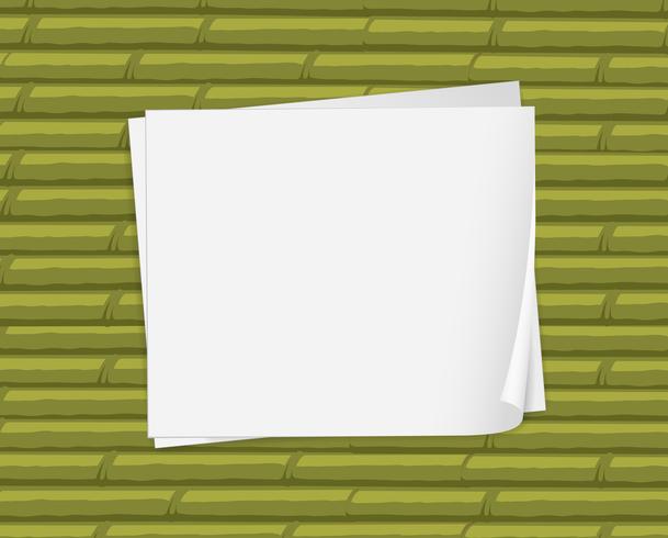 Empty white papers vector