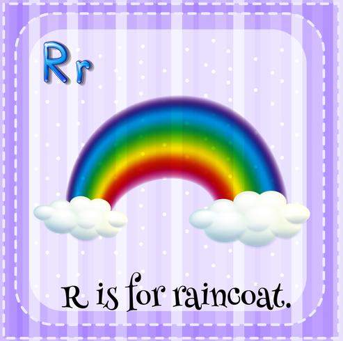 Letter R vector